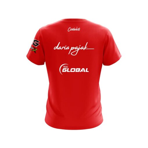 Daria Pajak Red CoolWick Bowling Jersey - Image 2