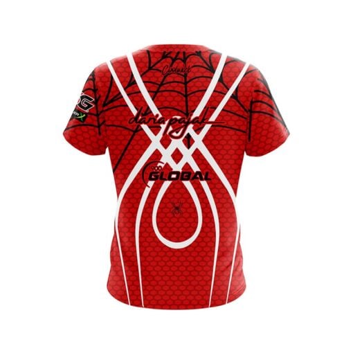 Daria Pajak Red Web CoolWick Bowling Jersey - Image 2