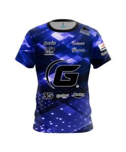 900 Global Sean Rash Blue Technology CoolWick Bowling Jersey