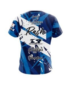 Alternative view of 900 Global Sean Rash Blue White Sport CoolWick Bowling Jersey