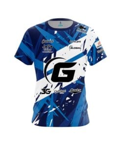 900 Global Sean Rash Blue White Sport CoolWick Bowling Jersey