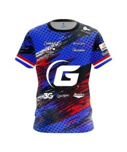 900 Global Sean Rash RWB Dots CoolWick Bowling Jersey