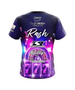 Alternative view of 900 Global Sean Rash Lucky Vegas Neon CoolWick Bowling Jersey