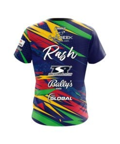 Alternative view of 900 Global Sean Rash Multicolor Zig Zag CoolWick Bowling Jersey