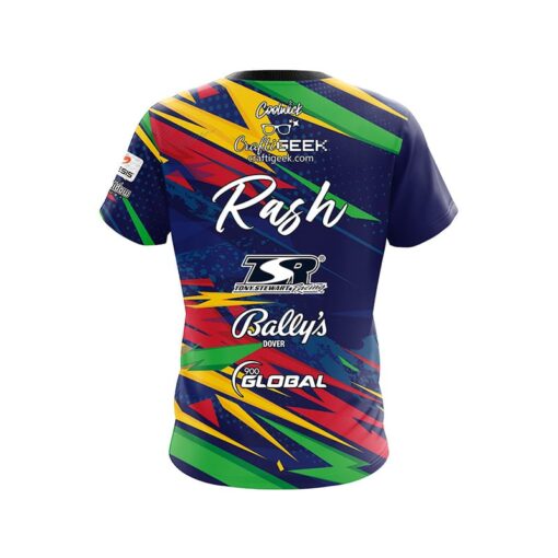 900 Global Sean Rash Multicolor Zig Zag CoolWick Bowling Jersey - Image 2