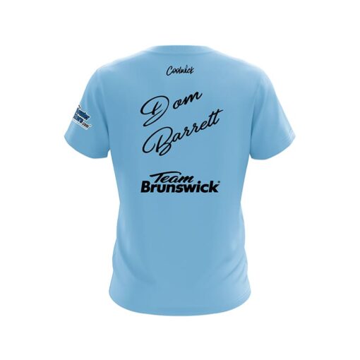 Brunswick Dom Barrett Blue on Blue Union Jack CoolWick Bowling Jersey - Image 2