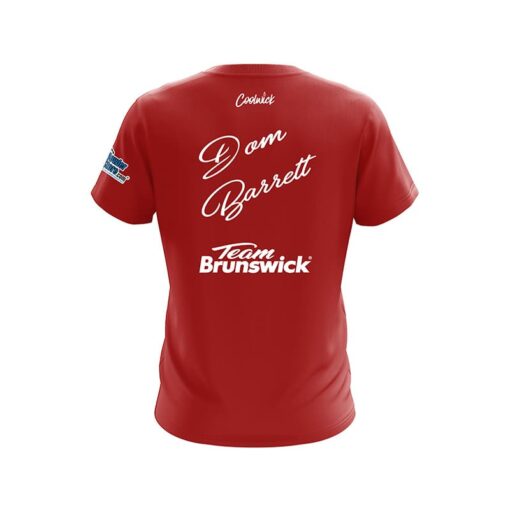 Brunswick Dom Barrett Red Union Jack CoolWick Bowling Jersey - Image 2