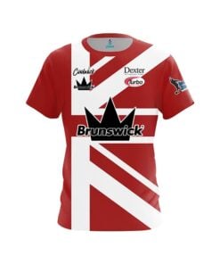Brunswick Dom Barrett Red Union Jack CoolWick Bowling Jersey