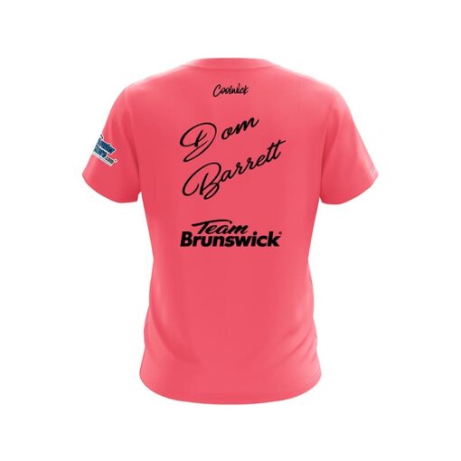 Brunswick Dom Barrett Retro Salmon Union Jack CoolWick Bowling Jersey - Image 2
