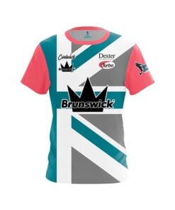 Brunswick Dom Barrett Retro Salmon Union Jack CoolWick Bowling Jersey