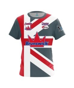 Brunswick Dom Barrett Rich Navy Union Jack CoolWick Bowling Jersey