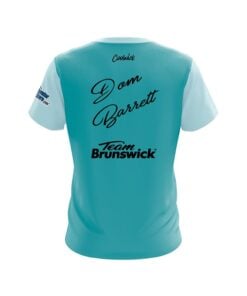 Alternative view of Brunswick Dom Barrett Seafoam Union Jack CoolWick Bowling Jersey