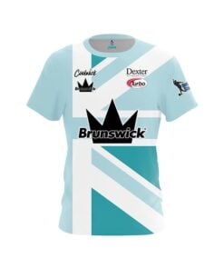 Brunswick Dom Barrett Seafoam Union Jack CoolWick Bowling Jersey