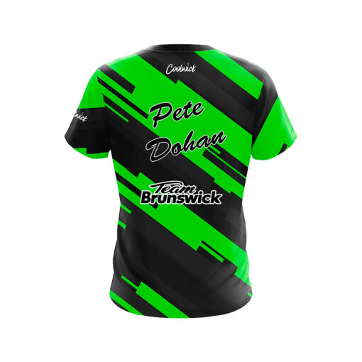 Brunswick Pete Dohan Jr. Green Sport Lines CoolWick Bowling Jersey - Image 2