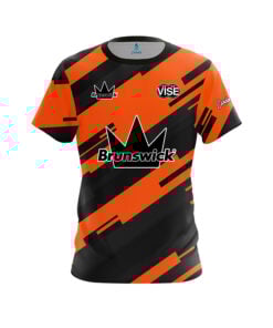 Brunswick Pete Dohan Jr. Orange Sport Lines CoolWick Bowling Jersey