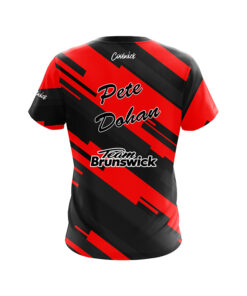Alternative view of Brunswick Pete Dohan Jr. Red Sport Lines CoolWick Bowling Jersey