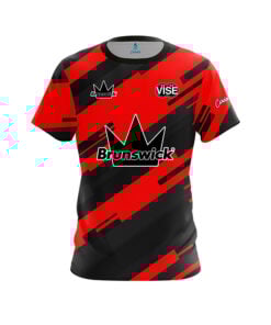 Brunswick Pete Dohan Jr. Red Sport Lines CoolWick Bowling Jersey