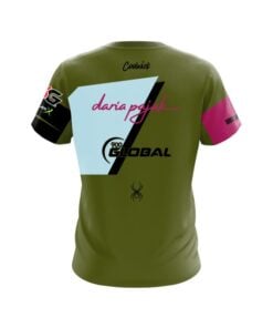 Alternative view of Daria Pajak Green Black Spider CoolWick Bowling Jersey