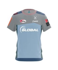 Daria Pajak Grey Blue Spider CoolWick Bowling Jersey