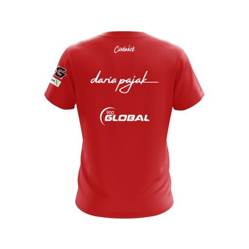 Daria Pajak Red CoolWick Bowling Jersey - Image 2