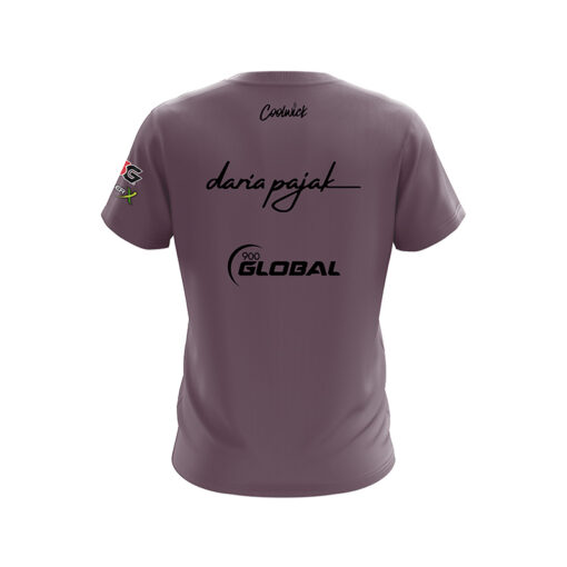 900 Global Daria Pajak Eggplant Purple CoolWick Bowling Jersey - Image 2