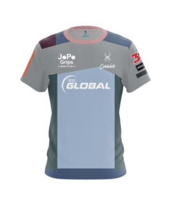 Daria Pajak Grey Blue Spider CoolWick Bowling Jersey