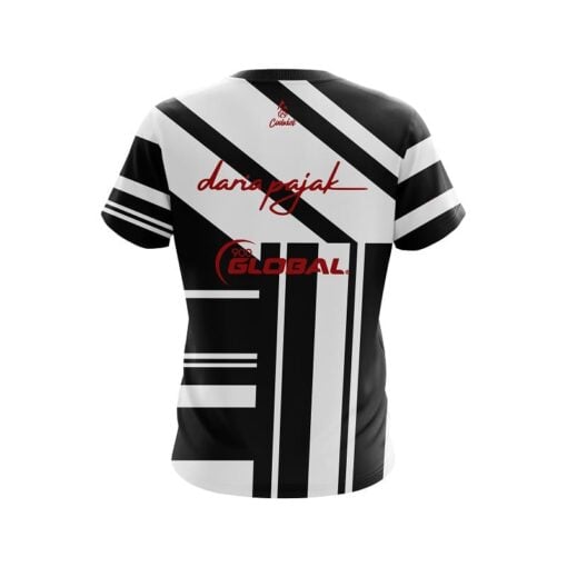 Daria Pajak Black White Stripe CoolWick Bowling Jersey - Image 2