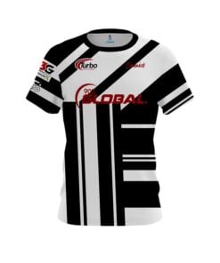 Daria Pajak Black White Stripe CoolWick Bowling Jersey