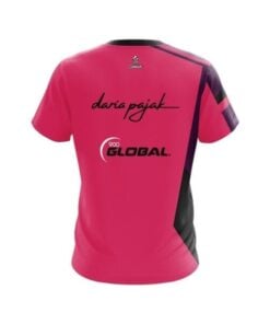 Alternative view of Daria Pajak Twist Pink CoolWick Bowling Jersey