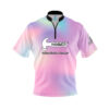 Hammer Cotton Candy Skies Quick Ship CoolWick Sash Zip Bowling Jersey
