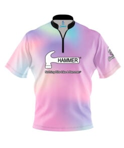 Hammer Cotton Candy Skies Quick Ship CoolWick Sash Zip Bowling Jersey