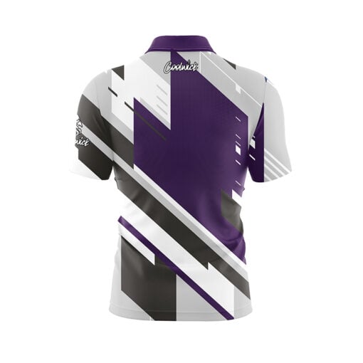 Mid Lane Purple Fast Track CoolWick Bowling Jersey - Image 2
