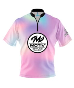 Motiv Cotton Candy Skies Quick Ship CoolWick Sash Zip Bowling Jersey