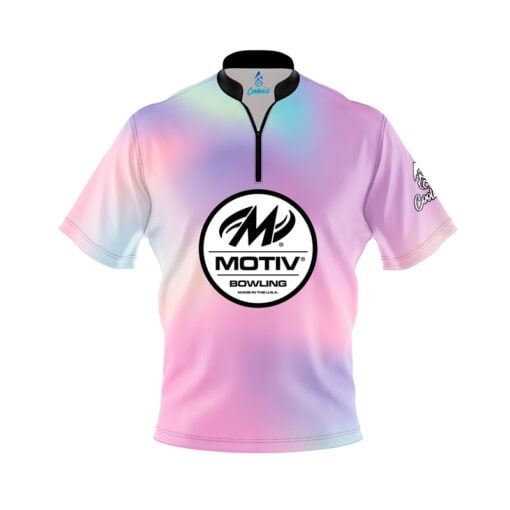 Motiv Cotton Candy Skies Quick Ship CoolWick Sash Zip Bowling Jersey