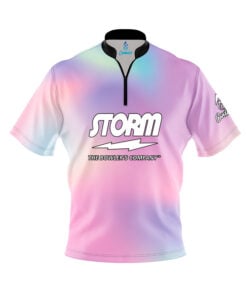 Storm Cotton Candy Skies Quick Ship CoolWick Sash Zip Bowling Jersey
