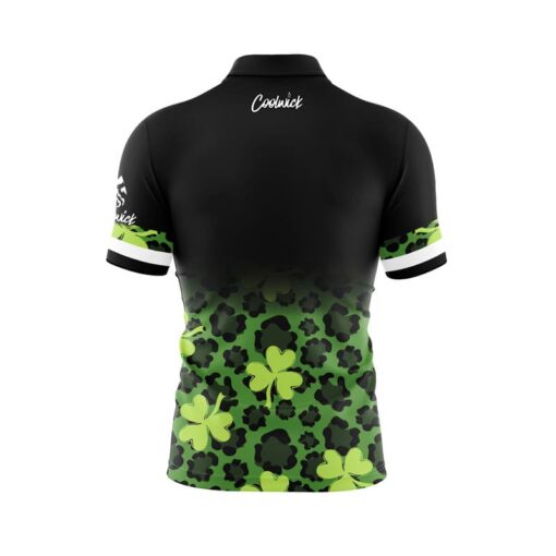 Lucky Leopard Fade Fast Track CoolWick Bowling Jersey - Image 2