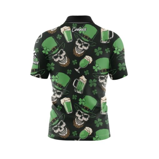 Skully St Patty Fast Track CoolWick Bowling Jersey - Image 2