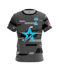 Roto Grip Stu Williams Blackout Mid Blue CoolWick Bowling Jersey