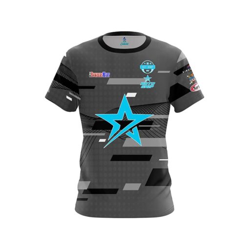 Roto Grip Stu Williams Blackout Mid Blue CoolWick Bowling Jersey