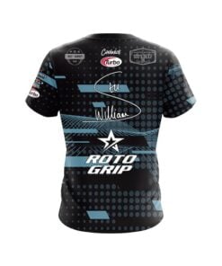 Alternative view of Roto Grip Stu Williams Navy Blast CoolWick Bowling Jersey
