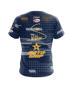 Alternative view of Roto Grip Stu Williams Navy Gold CoolWick Bowling Jersey