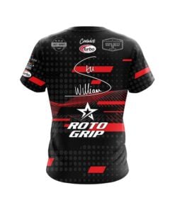 Alternative view of Roto Grip Stu Williams Black Red CoolWick Bowling Jersey