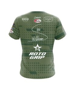 Alternative view of Roto Grip Stu Williams Sage Brush CoolWick Bowling Jersey