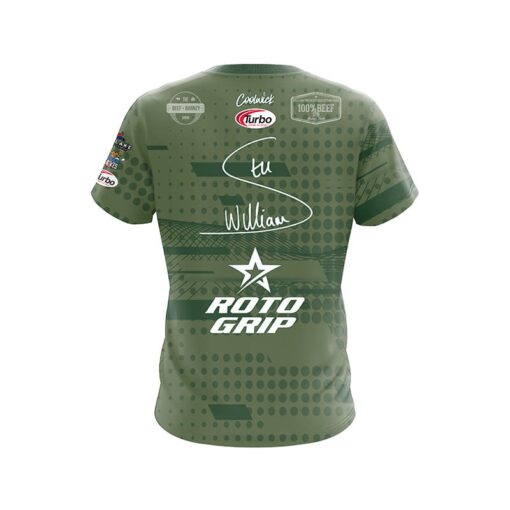 Roto Grip Stu Williams Sage Brush CoolWick Bowling Jersey - Image 2