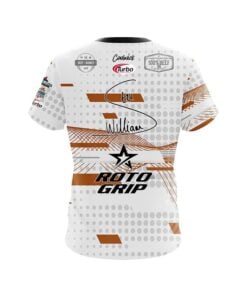 Alternative view of Roto Grip Stu Williams Texas Orange CoolWick Bowling Jersey
