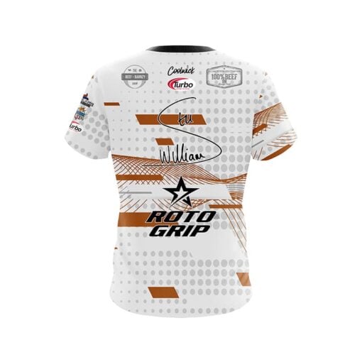 Roto Grip Stu Williams Texas Orange CoolWick Bowling Jersey - Image 2