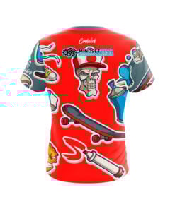 Alternative view of Skater Stickers Mindset Gear CoolWick Bowling Jersey