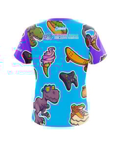 Alternative view of Dino Stickers Mindset Gear CoolWick Bowling Jersey