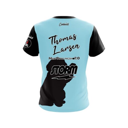 Storm Thomas Larsen Cats and Dogs CoolWick Bowling Jersey - Image 2