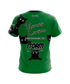 Alternative view of Storm Thomas Larsen Jungle Cats CoolWick Bowling Jersey